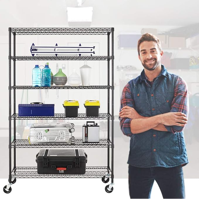 BestOffice | 6-Tier Wire Storage Shelves - Image 2
