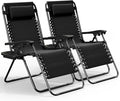 Nestl Zero Gravity Chairs Set of 2, Patio Lounge Chair Outdoor by Nestl