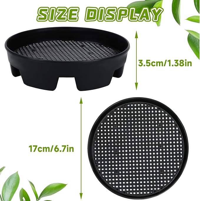 UPINS 6 Pcs Invisible Self Watering Planter, 6.7 Inches Insert Auto Plant - Image 2