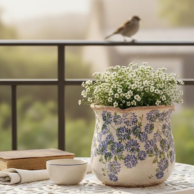 Ceramic Pots for Plants, Vintage Plant Pot - Image 7