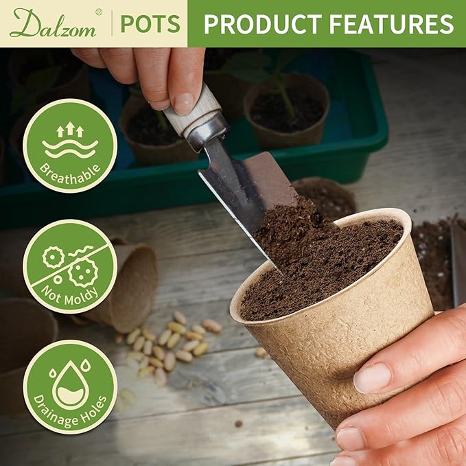 Dalzom® 60Pcs 3.1” Peat Pots - Image 3