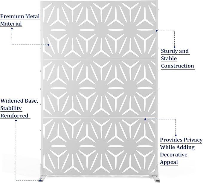 Outdoor Privacy Screen, Freestanding Privacy Fence Panels - Image 6