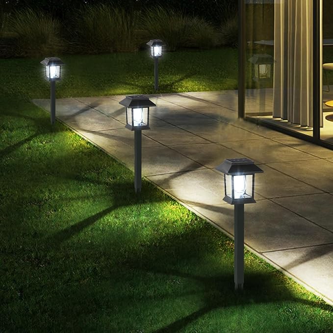 Greluna Solar Lights Outdoor, 12 Pack 6000K Waterproof Auto On/Off Solar - Image 7