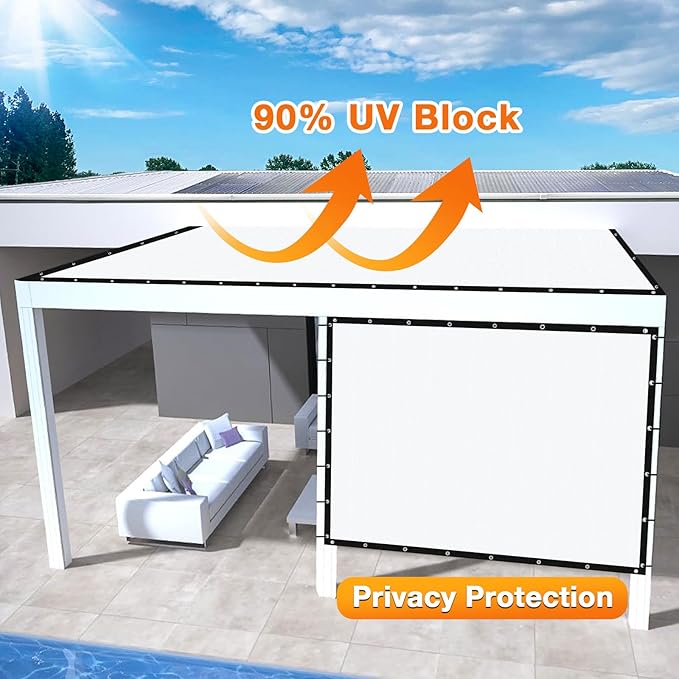 Artpuch Outdoor Pergola Shade Cover 7' X 20' Sun Shade Cloth - Image 3