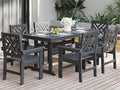 7-Piece Outdoor Dining Set, HDPE All-Weather Patio Table and Chairs Set by BIVODA