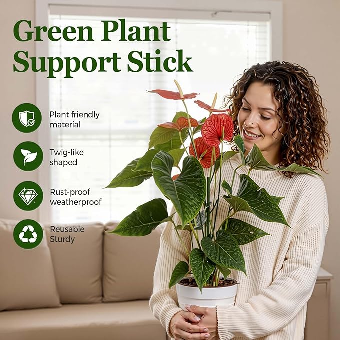 10 Pack Stackable Monstera Plant Support Stakes, Durable Climbing Plant Support - Image 2