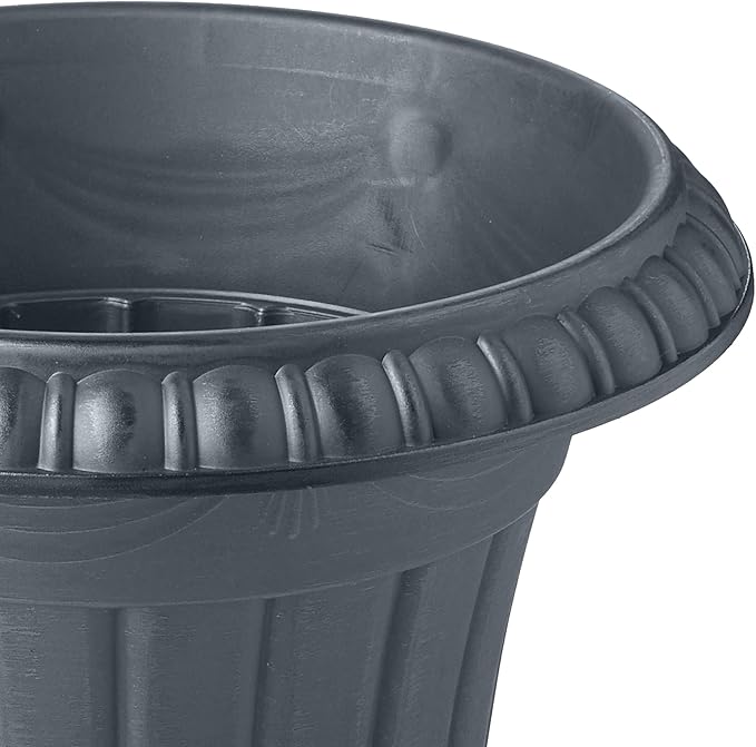 Arcadia Garden Products PL00GY Classic Traditional Plastic Urn Planter - Image 3