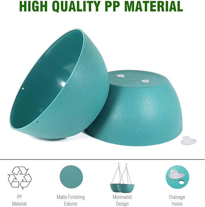 10 inch Hanging Planters for Outdoor Indoor Plants - Image 3