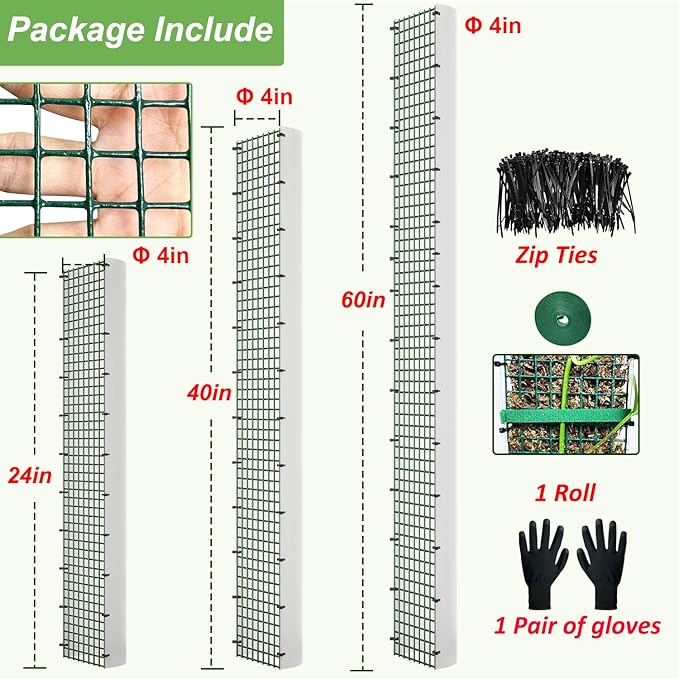 60"/40"/24" Metal Moss Pole, D Shape Sphagnum Moss Pole, Moss Poles - Image 5