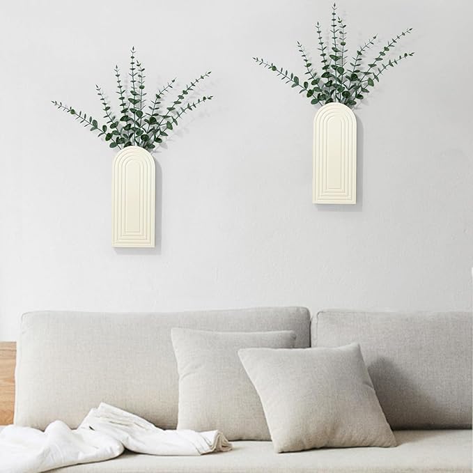 Wooden Wall Art Decor: Wall Vases - Image 2