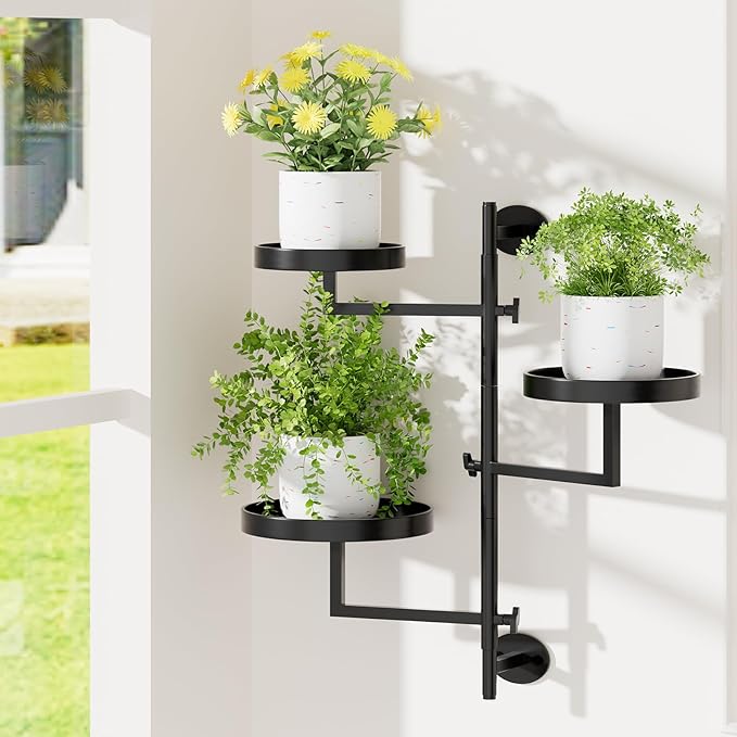Window Plant Shelves Plant Shelf Indoor Metal Plant Stand Rotating Window Shelf by Gaoymsym