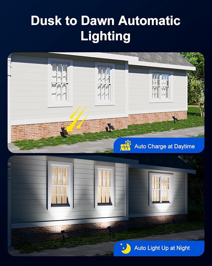 2 Pack Solar Spotlights Outdoor Waterproof - Image 7