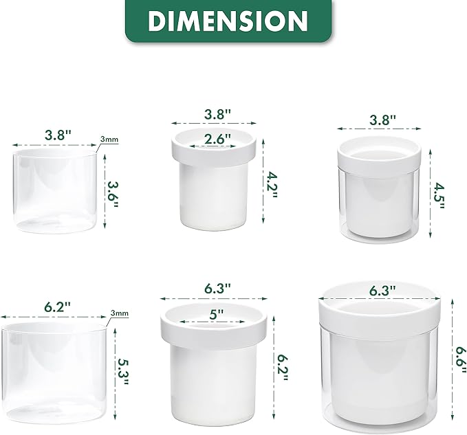 Phoenix Vine 6 Inch 4 Inch Self Watering Planter - Image 3