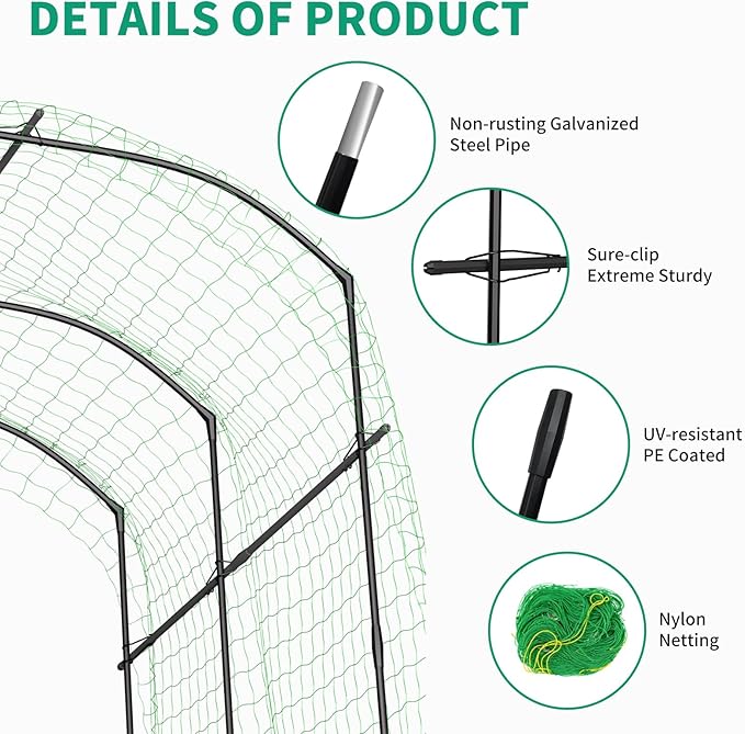 DoCred Tall Garden Arch Trellis - Image 7