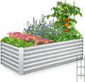 Quictent Galvanized Raised Garden Bed 6x3x2 Ft Metal Planter Box Bottomless by QUICTENT