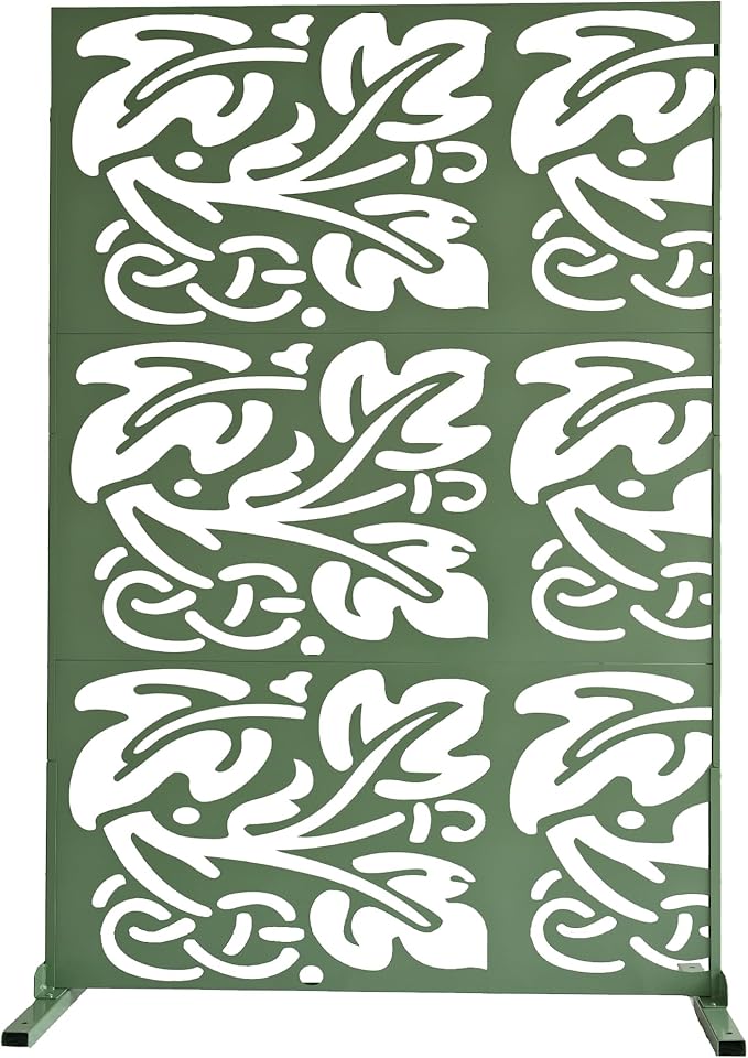 Oakland Living 6 ft. X 4 ft. Green Freestanding Metal Privacy Screen Room - Image 3