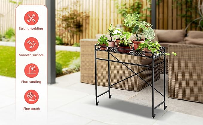 Zhongma 1 Tier Sturdy Metal Plant Stand - Image 7