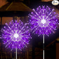 JJGoo Solar Firework Lights, 2 Pack 120 LEDs 2 Lighting Modes Solar Garden by JJGoo