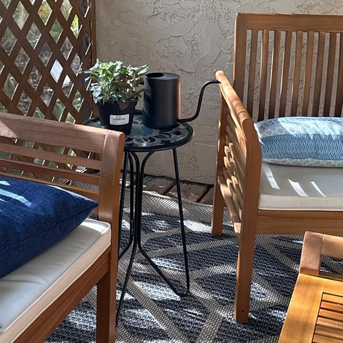 LIFFY Outdoor Side Table, Home Decorative Plant Stand & End Table Outside - Image 7
