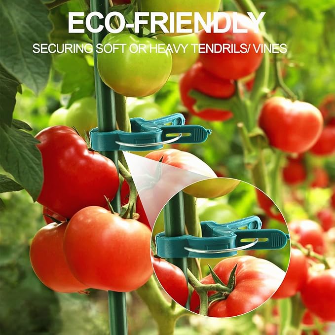 40 Pcs Plant Support Clips, Flower and Vine, Garden Tomato Plant Support Clips - Image 6