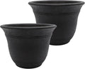The HC Companies Sierra Round Self-Watering Pot by TheHCCompanies