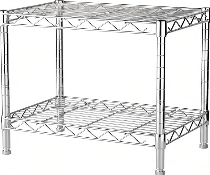 Xcity Storage Shelves, 2 Tier Heavy Duty Metal Shelving Unit by Unknown