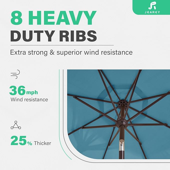 JEAREY 9FT Outdoor Patio Umbrella - Image 7