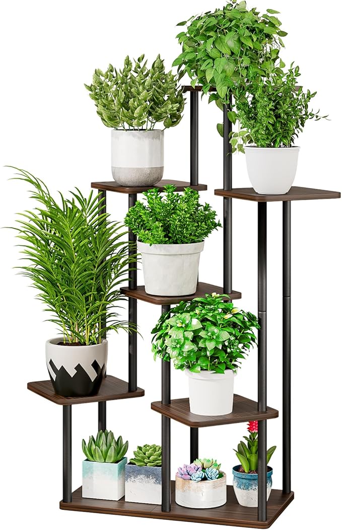 AZERPIAN Plant Stand 7 Tier Indoor Metal Flower Shelf by AZERPIAN