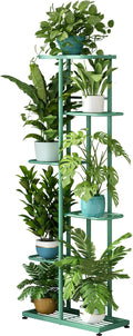 LINZINAR Plant Stand Metal 6 Tier 7 Potted Multiple Flower Pot Holder Shelf by LINZINAR