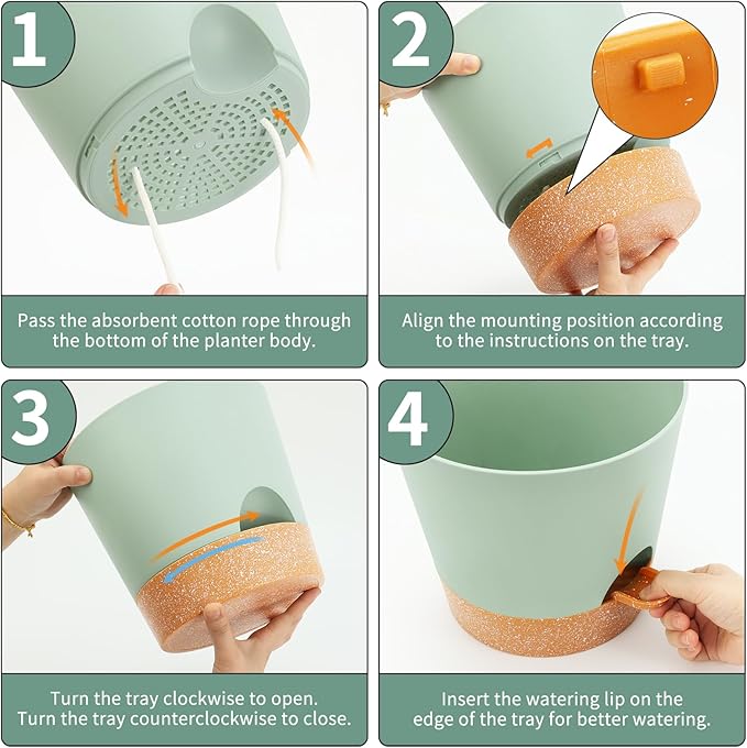 GARDIFE 10/9/8 inch Plant pots, planters - Image 4