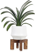 Plant Stand, Indoor/Outdoor Wood Plant Holder, Single Flower Pot Stand by Vigordream