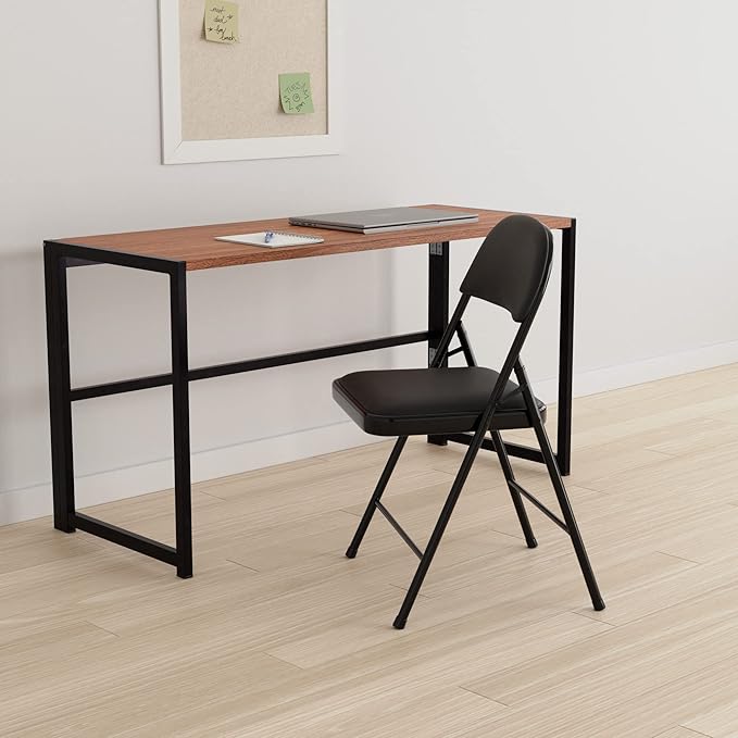 Amazon Basics Comfortable Vinyl-Padded Metal Steel Folding Chairs - Image 2