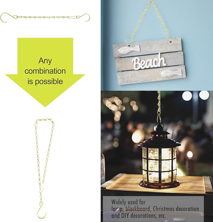 RIFNY 20 Inch Gold Chain for Hanging Plants, Small Plant Chains for Hanging - Image 5