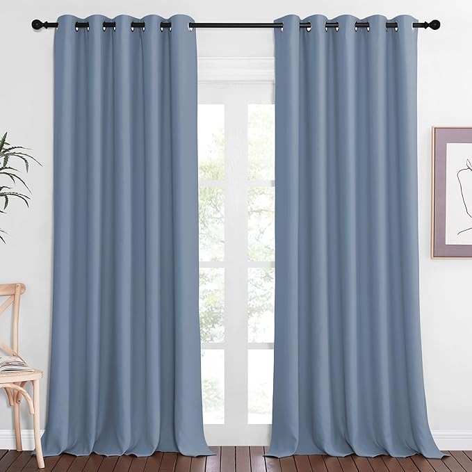 NICETOWN Sliding Door Window Treatment Blackout Patio Door Curtain Panels by NICETOWN