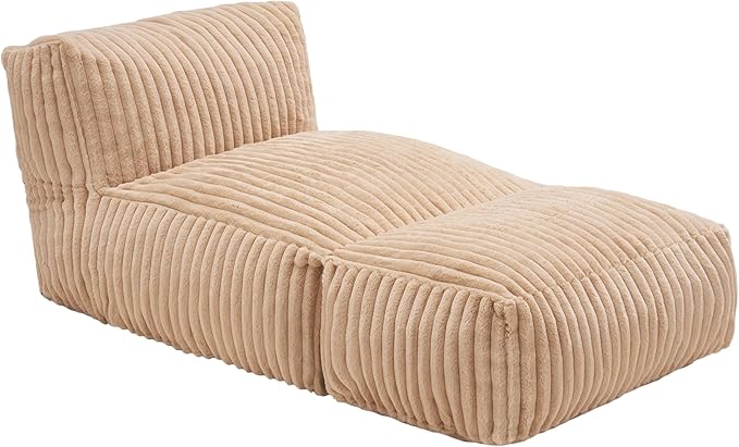 Hobestluk Big Bean Bag Lounger Chairs Large Beanbag Chair - Image 9