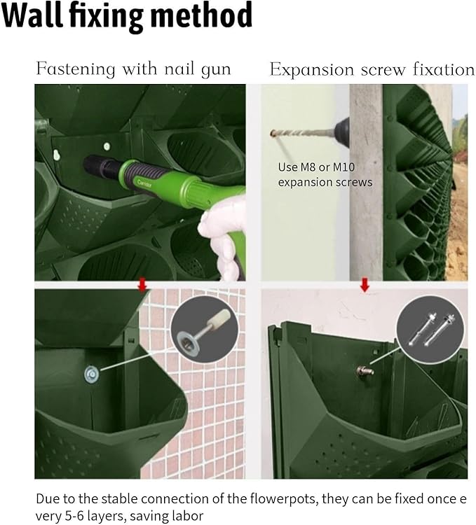 36 Pockets Living Wall Planter Indoor, Self Watering Wall Hanging Planters - Image 8