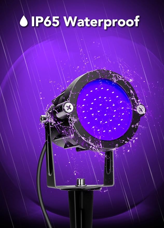 Elenora Halloween Spotlights Outdoor, 15W LED Black Light/Blacklight - Image 5