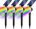 nipify 4 Pack Solar Spot Lights Outdoor Waterproof, Solar Spotlight Light by Nipify