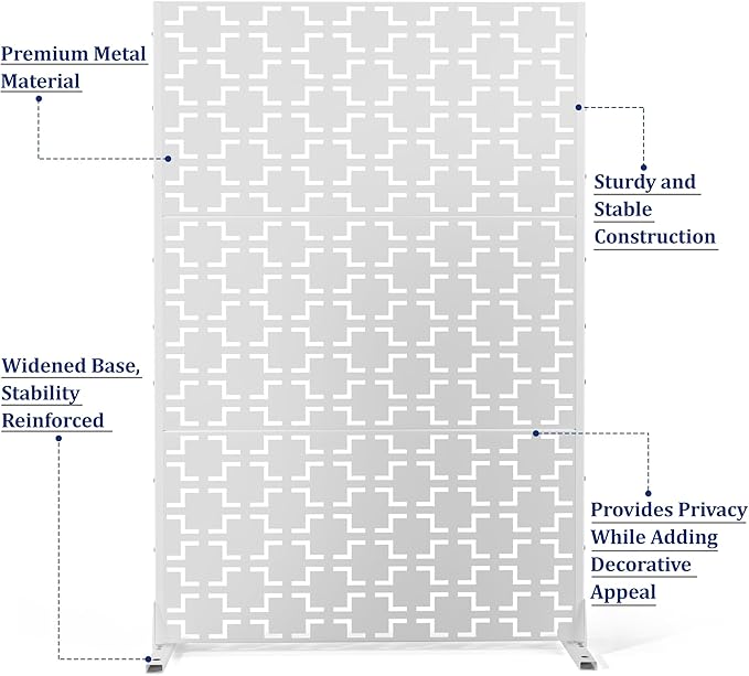 Outdoor Privacy Screen, Freestanding Privacy Fence Panels - Image 3