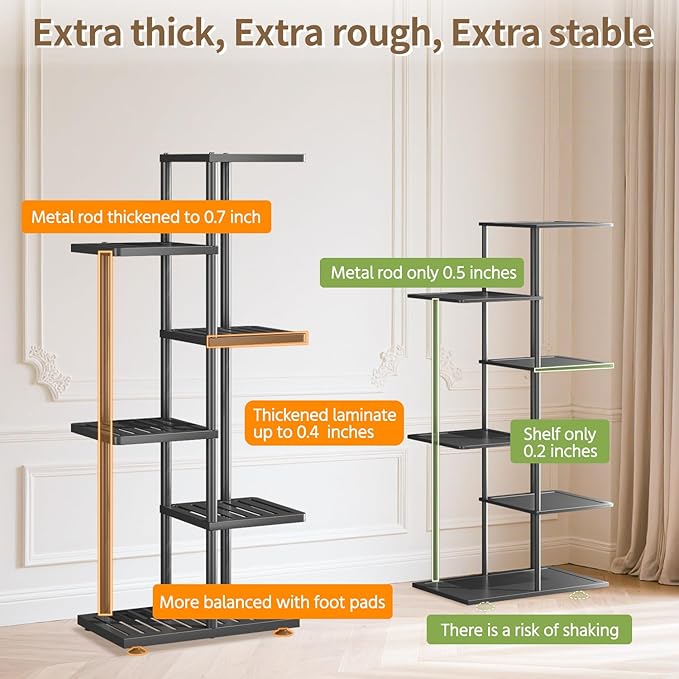 LASZOLA 5 Tier Plant Stand Indoors Outdoors - Image 3