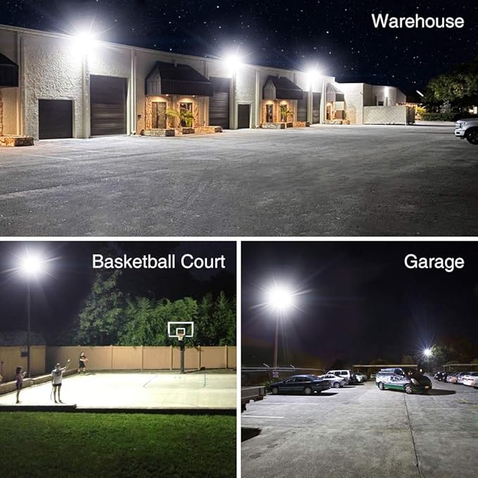 Onforu 150W LED Flood Light Outdoor, 15000LM Security Lights, IP66 Waterproof - Image 8