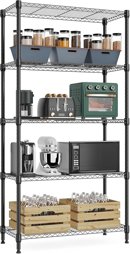 Xcity Storage Shelves, 5 Tier Heavy Duty Metal Shelving Unit, 2000 LBS Capacity by Unknown