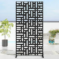 Casaphoria 72" H x 35" W Metal Privacy Screen, Outdoor Freestanding Decorative by Casaphoria