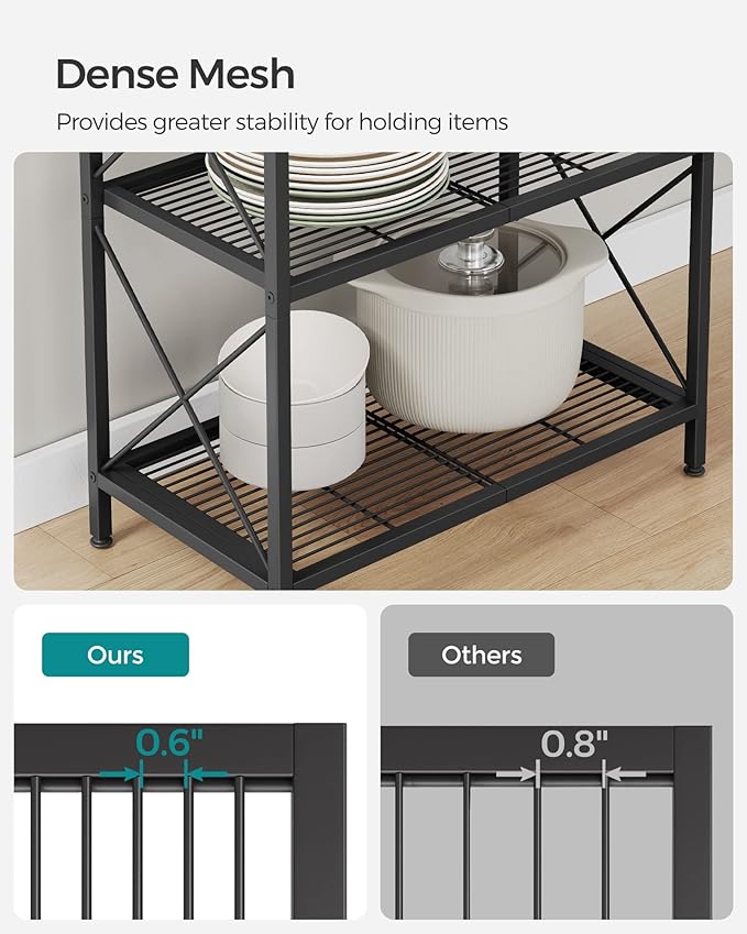 SONGMICS 5-Tier Metal Storage Rack, Shelving Unit - Image 6