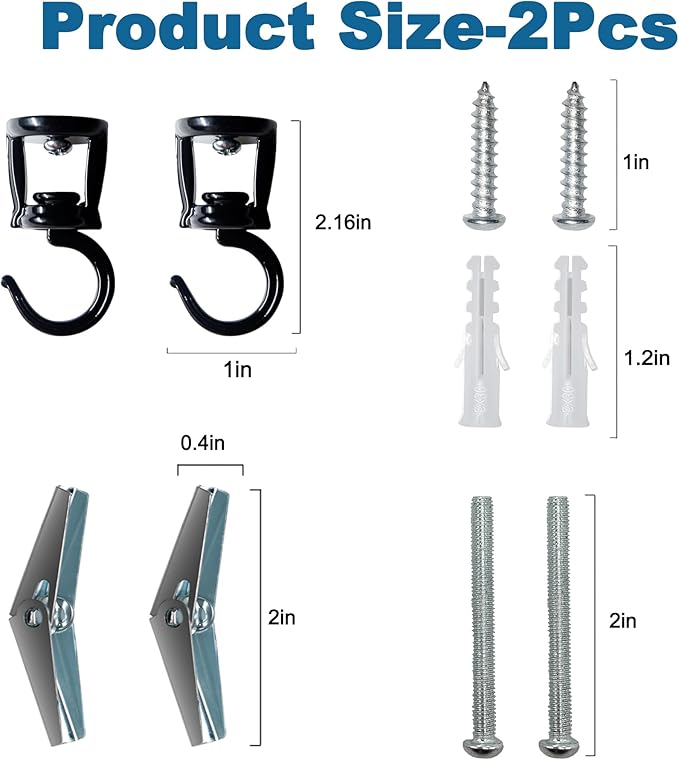 ONIKK Ceiling Hooks for Hanging Plants, Heavy Duty Metal Plant Hooks, Screw in - Image 7