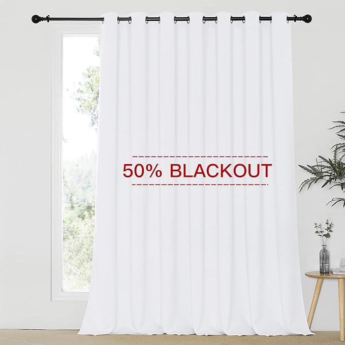NICETOWN Sliding Door Curtain Extra Wide and Long, Thermal Insulated Large by NICETOWN
