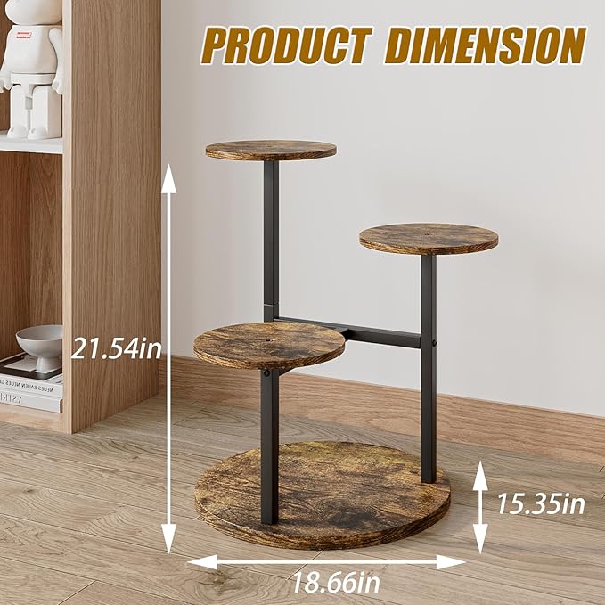 Plant Stand Indoor 4 Tier 5 Potted Multiple Flower Pot Holder - Image 3