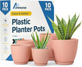 Planter Pots with Drainage Holes by LIFEMASTER