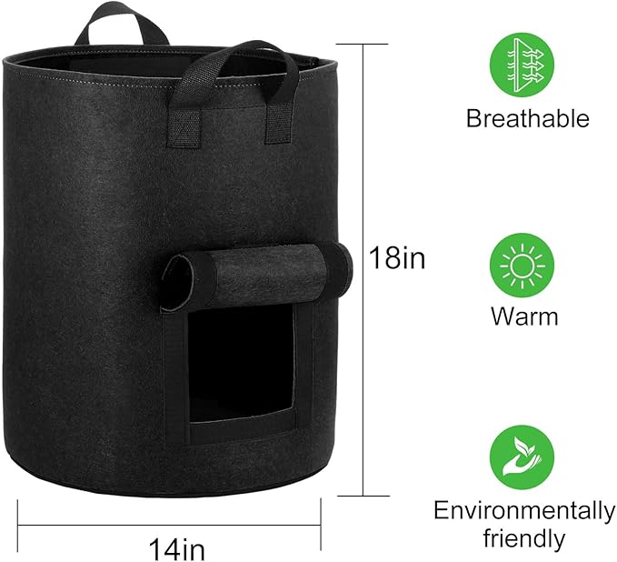 4-Pack 10 Gallon Potato Grow Bags - Image 2