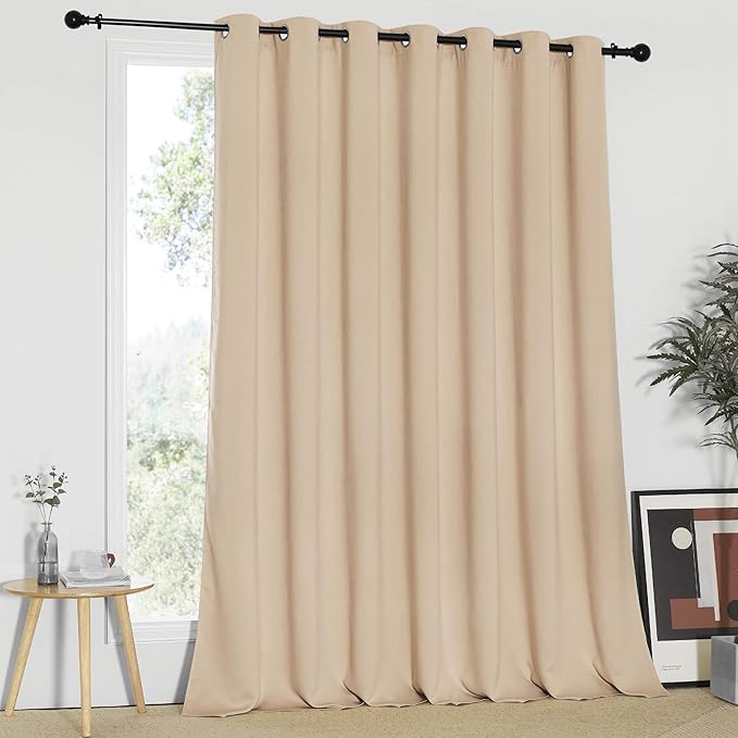 NICETOWN Sliding Door Room Divider Curtain, Privacy Thermal Window Treatment by NICETOWN